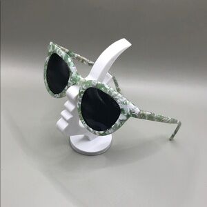 I-SEA Canyon Cat-Eye Sunglasses for Anthropology NEW Green Marble